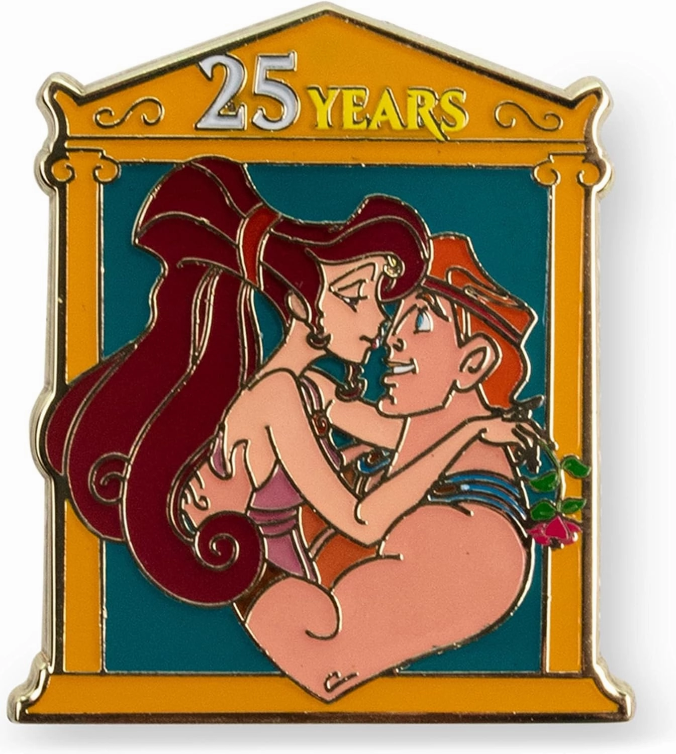 Disney Hercules and Meg 25th Anniversary Limited Edition Enamel Pin Exclusive | Metal Brooch Badge Accessories For Backpack, Clothes, Hats | Cute Gifts and Collectibles