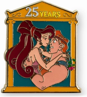 Disney Hercules and Meg 25th Anniversary Limited Edition Enamel Pin Exclusive | Metal Brooch Badge Accessories For Backpack, Clothes, Hats | Cute Gifts and Collectibles