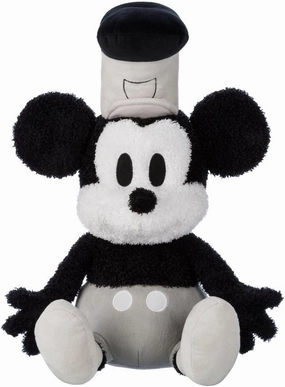 Disney Store Official Weighted Plush - Mickey Mouse Steamboat Willie - Soft Stuffed Animal with Terry-Like Fur - 2.5 lb Removable Weight - Ideal Mickey Mouse Toy for Snuggling