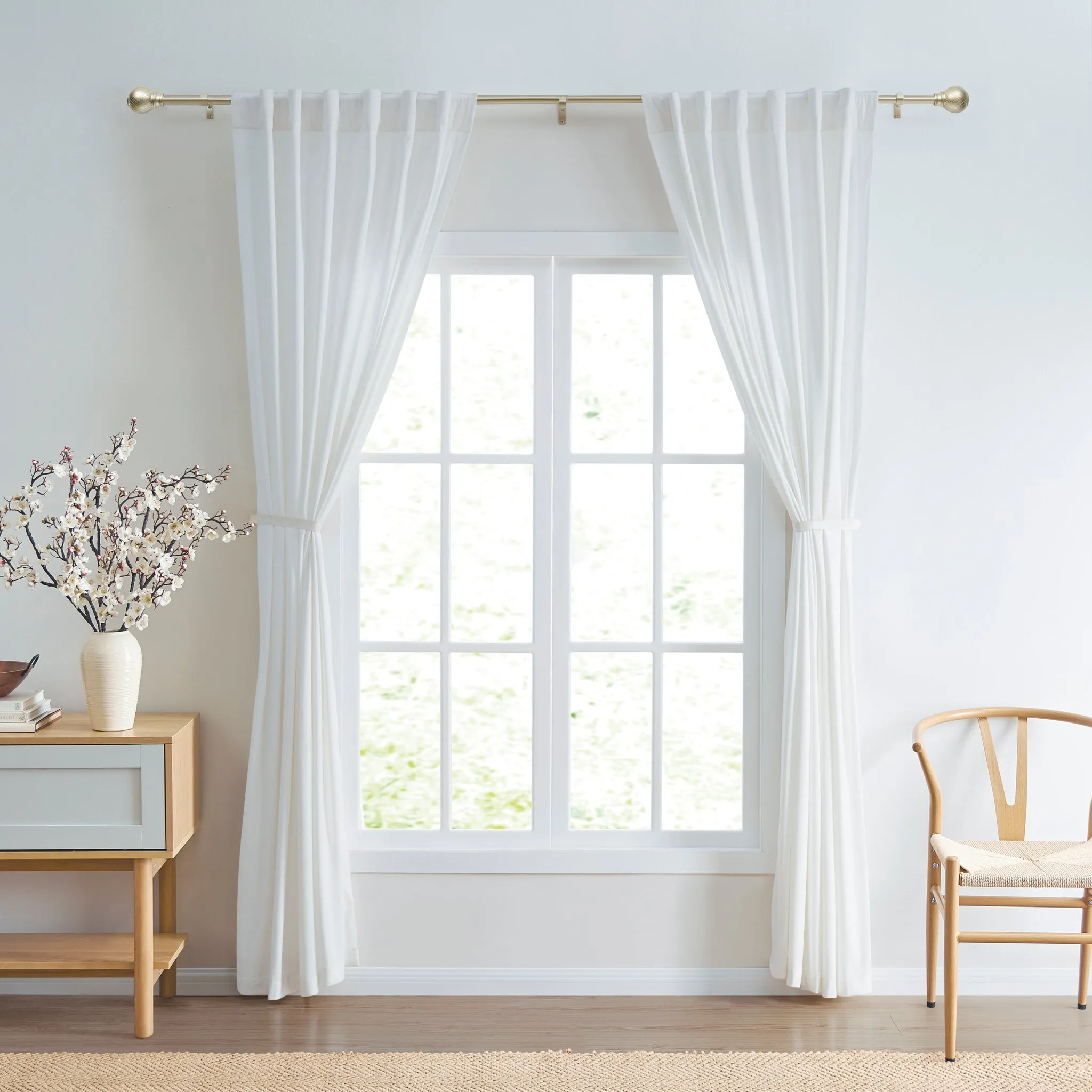 DKNY Griffin Curtain Rod Set