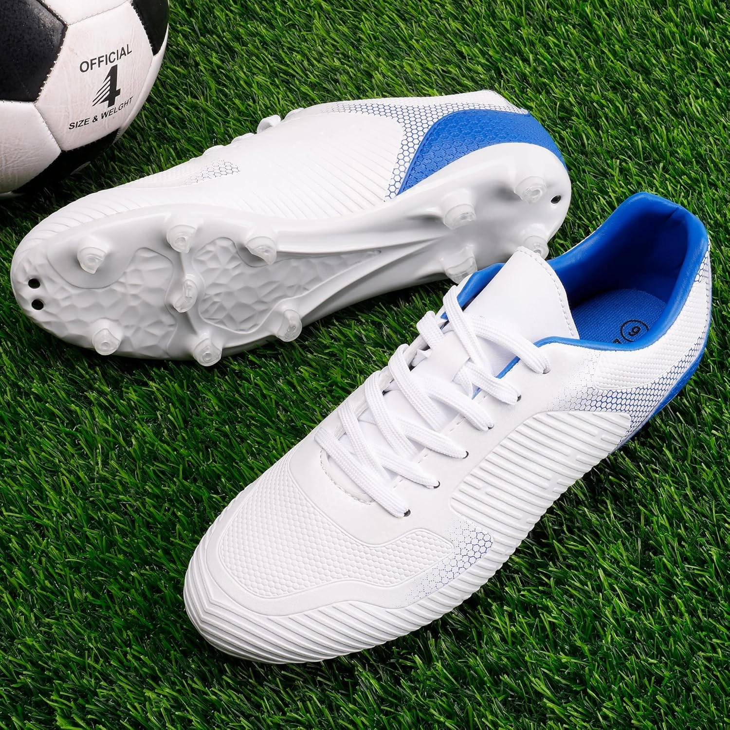 DREAM PAIRS Men‘s Firm Ground Soccer Cleats Soccer Shoes