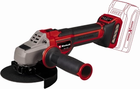 Einhell Professional Angle Grinder Ø125 mm Cordless TP-AG 18/125 CE Q Li Power X-Change (18V, Brushless Motor) Delivered without Battery or Charger