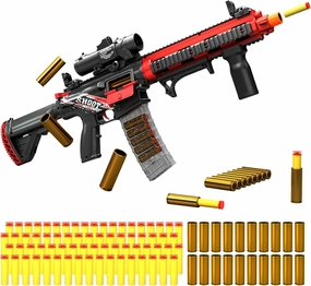 Electric Soft Bullet Toy Gun for Boys, Auto-Manual Shell Ejecting Toy Foam Blasters & Guns with 80 Soft Darts, Shooting Games Educational Toys for 6, 8,12,14  Kids, for Kids