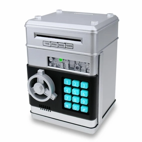 Electronic Password Piggy Bank for Kids - Mini ATM Safe Bank Toy for 3-14 Year Old Boys and Girls