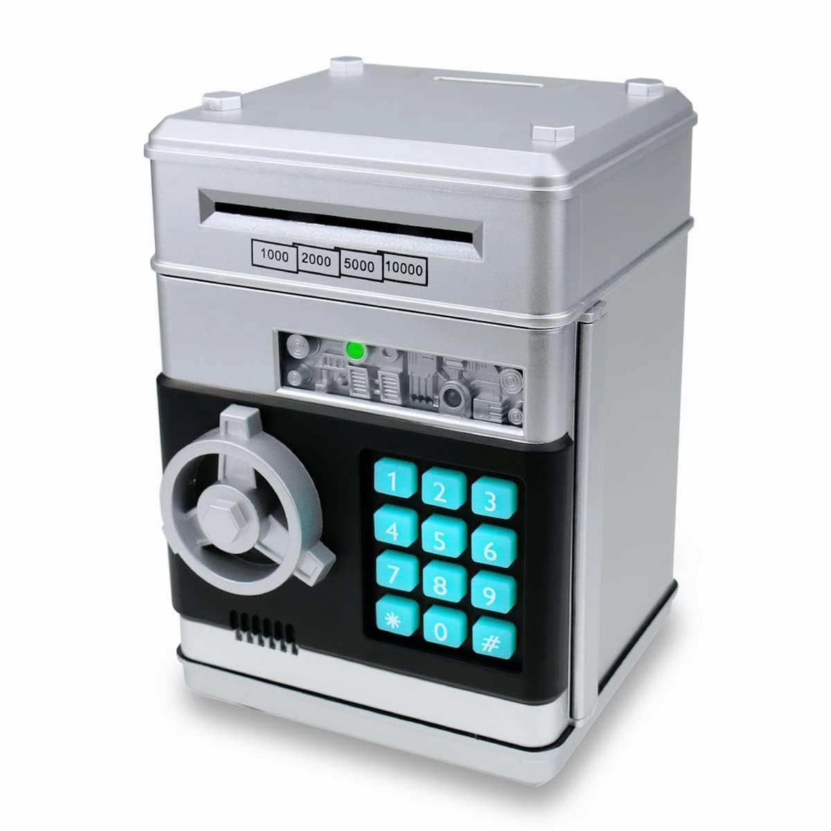 Electronic Password Piggy Bank for Kids - Mini ATM Safe Bank Toy for 3-14 Year Old Boys and Girls