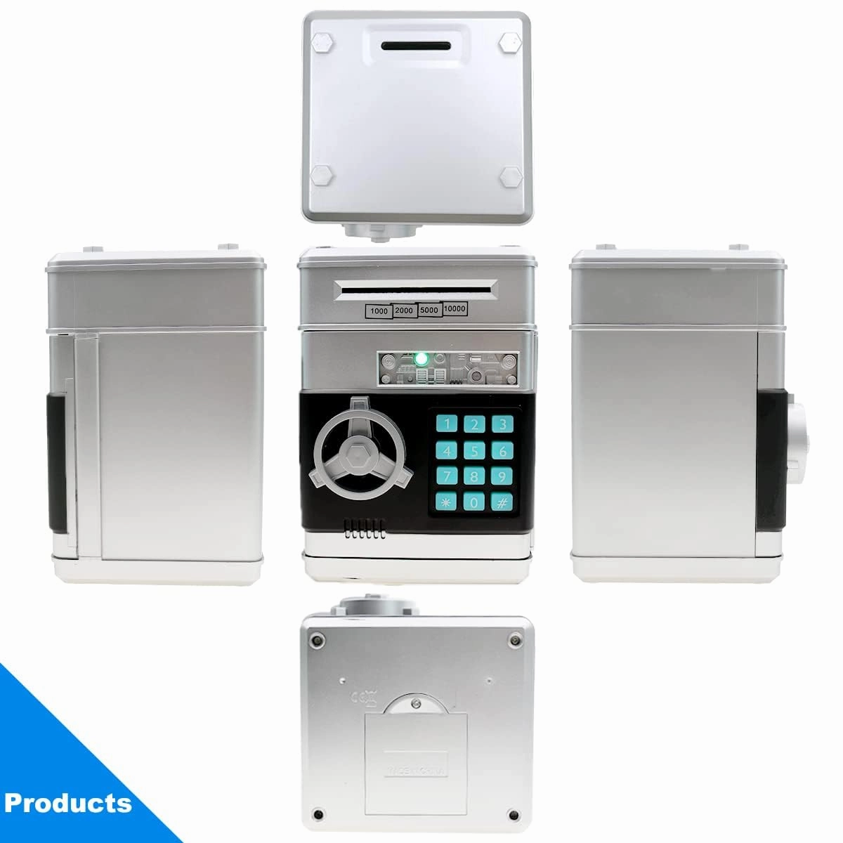 Electronic Password Piggy Bank for Kids - Mini ATM Safe Bank Toy for 3-14 Year Old Boys and Girls