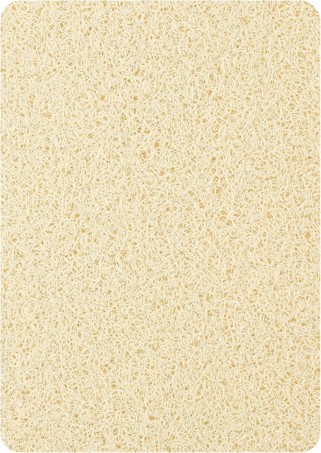 Enkosi Loofah Non-Slip Shower Mat - Shower Floors, Bathtub, Bathrooms, Wet Areas - Cushioned Bath Mat with Drain Holes - Quick Dry PVC, Secure Safety Pad Without Suction Cups (32x24 Light Beige)