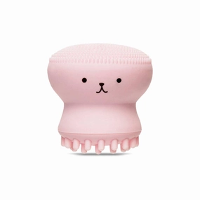 ETUDE My Beauty Tool Jellyfish Silicon Sponge & Brush - All in One Deep Pore Cleansing, Exfoliating, Massage Soft Sponge