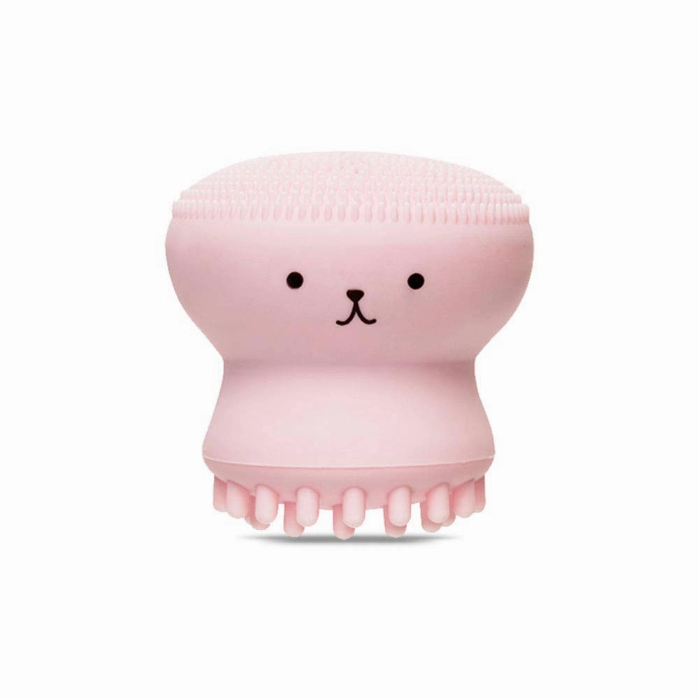 ETUDE My Beauty Tool Jellyfish Silicon Sponge & Brush - All in One Deep Pore Cleansing, Exfoliating, Massage Soft Sponge