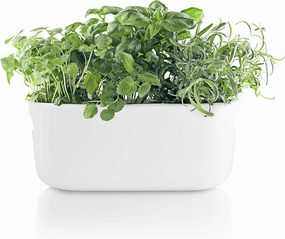 Eva Solo | Self-Watering Herb Organiser | Keeps Indoor House Plants, Flowers, Herbs & Vegetables Watered & Healthy | Danish Design, Functionality & Quality | White