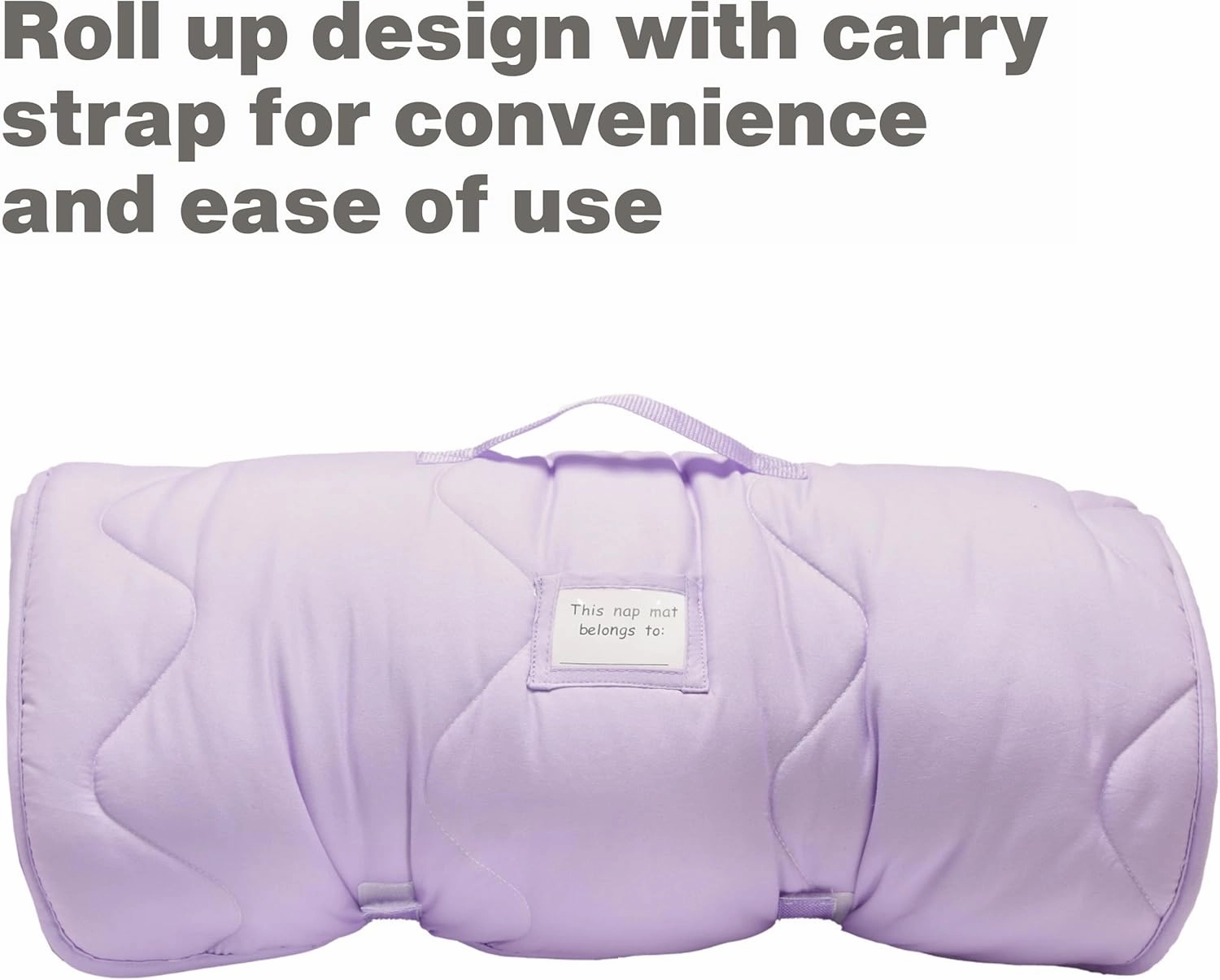 EVERYDAY KIDS Toddler Nap Mat with Removable Pillow - Born to Dance African American Ballerina - Carry Handle with Straps Closure, Rollup Design for Preschool, Daycare, Sleeping Bag - Ages 2-6 Years