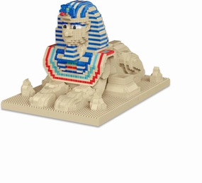 Explore Ancient Egyptian Mysteries with Sphinx Model Building Micro Mini Bricks Blocks Toys – Make History by Recreating Magnificence