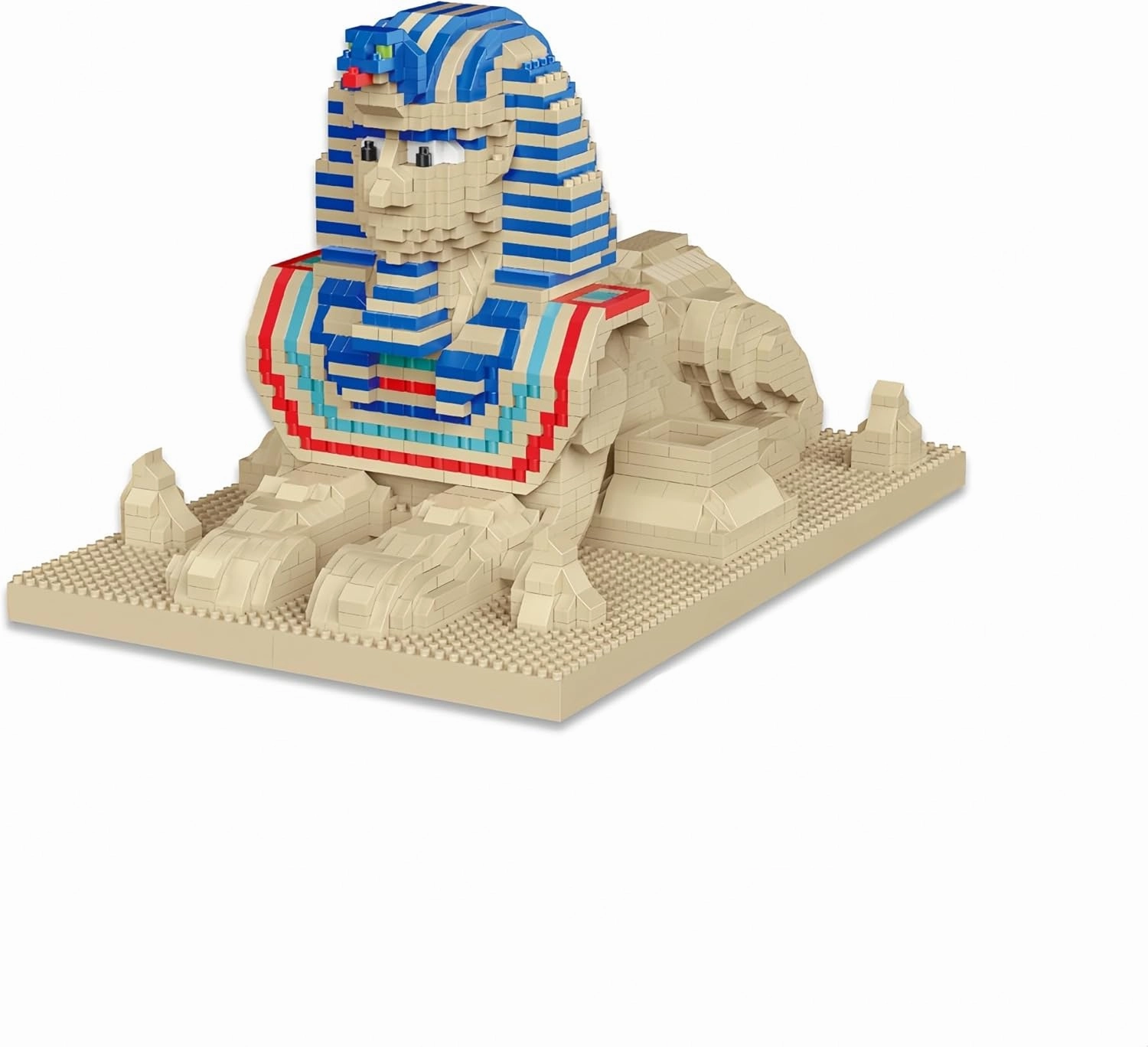 Explore Ancient Egyptian Mysteries with Sphinx Model Building Micro Mini Bricks Blocks Toys – Make History by Recreating Magnificence