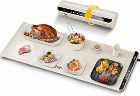 Extra Large Food Warming Mat, 36x15 Inch Electric Heating Tray for Parties, Buffets, and Family Gatherings