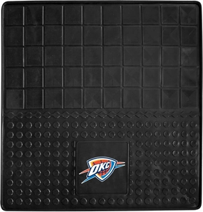 FANMATS 10816 Oklahoma City Thunder Heavy Duty Vinyl Cargo Mat 31"x31", All Weather Trunk Mat, Trunk Protection