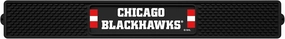 FANMATS 14061 Chicago Blackhawks Drink Bar Mat - 3.25in. x 24in. - Durable Dish Drying Mat, Easy Clean, Counter Mat