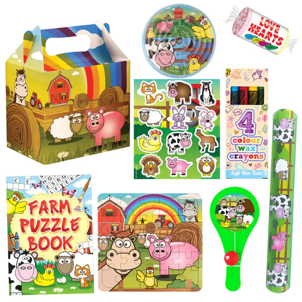 Farm Theme Pre-Filled Party Boxes
