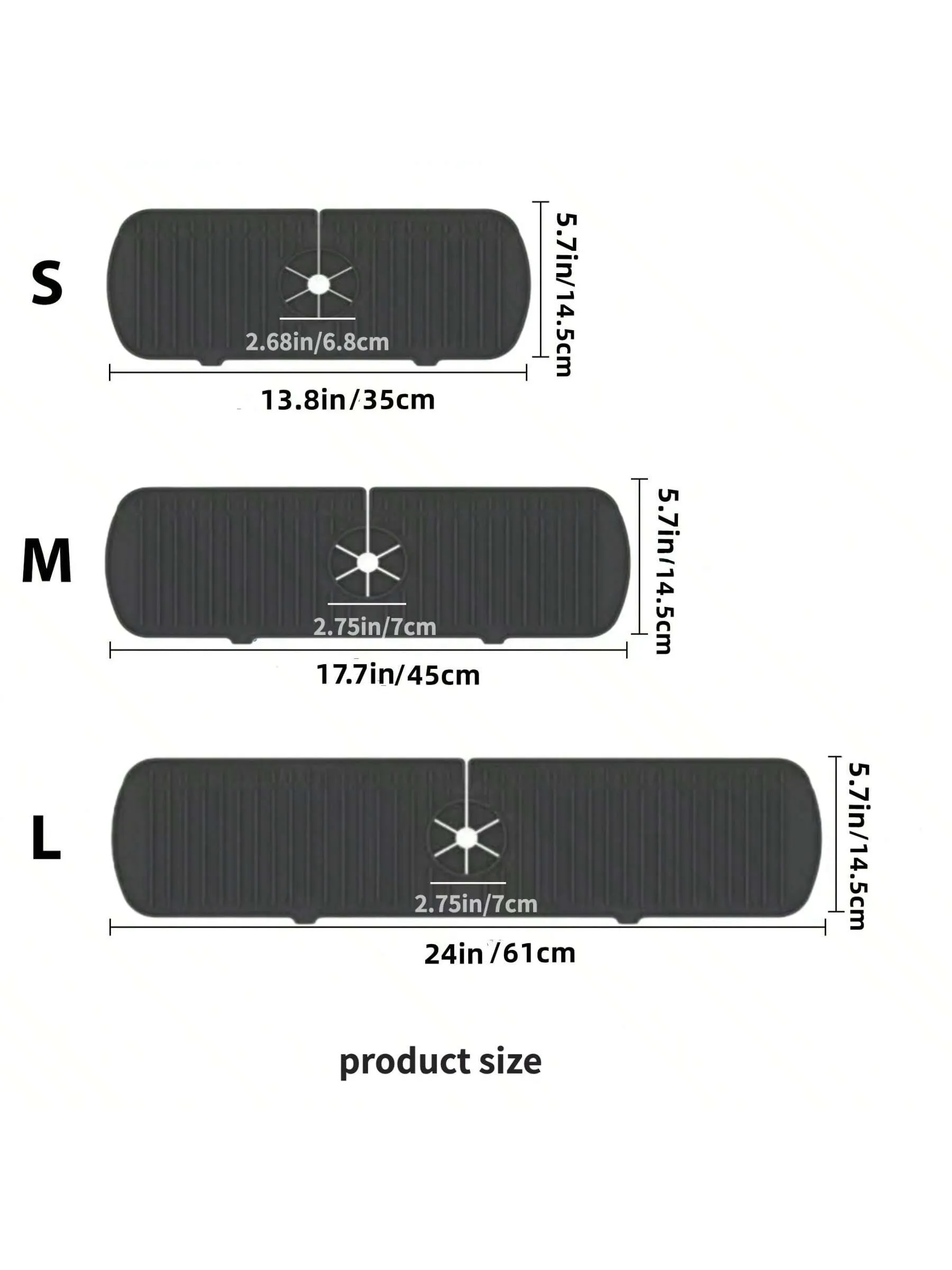 Fashionable Simple Style Hand Wash Basin Drain Mat