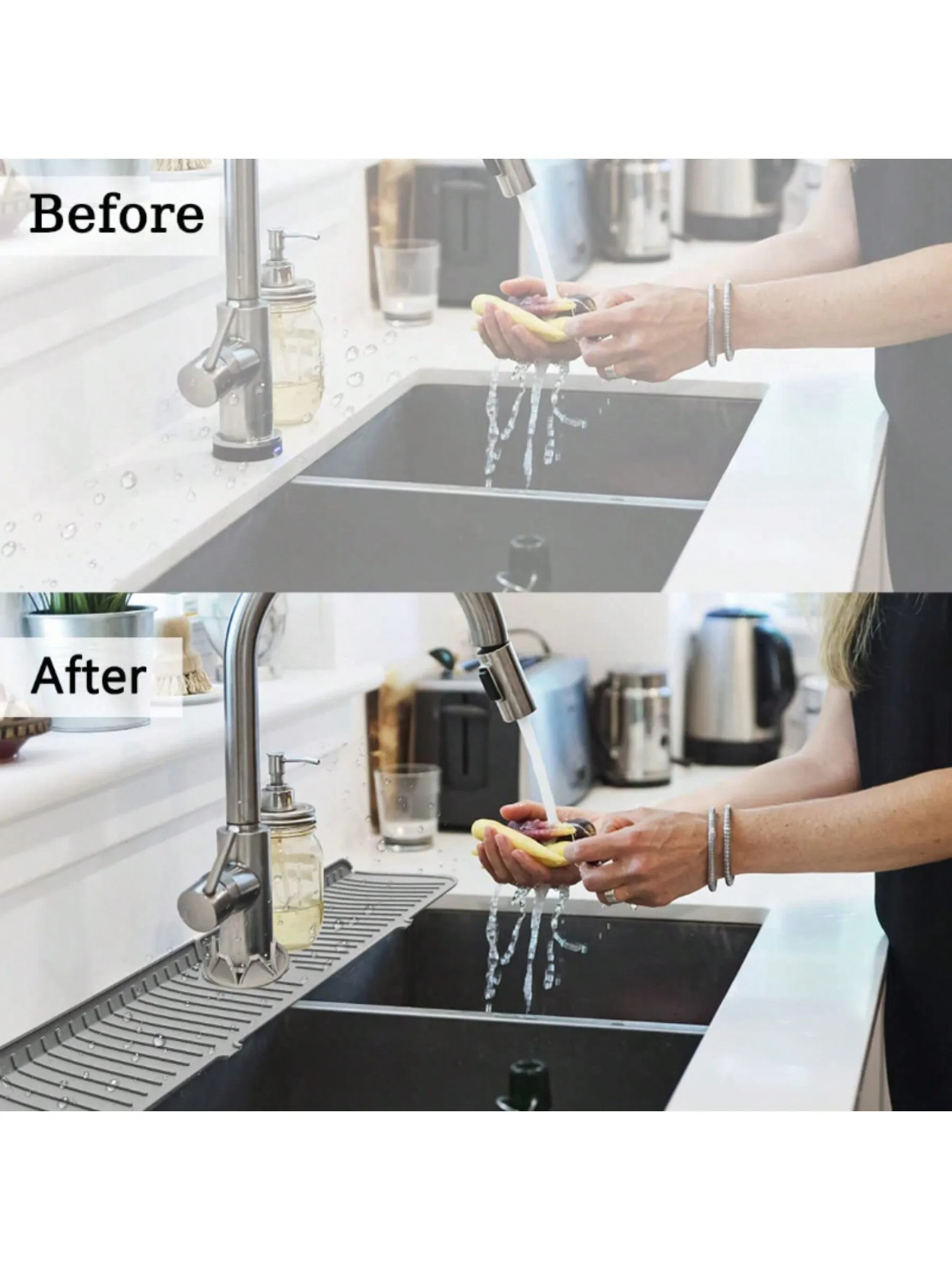 Fashionable Simple Style Hand Wash Basin Drain Mat