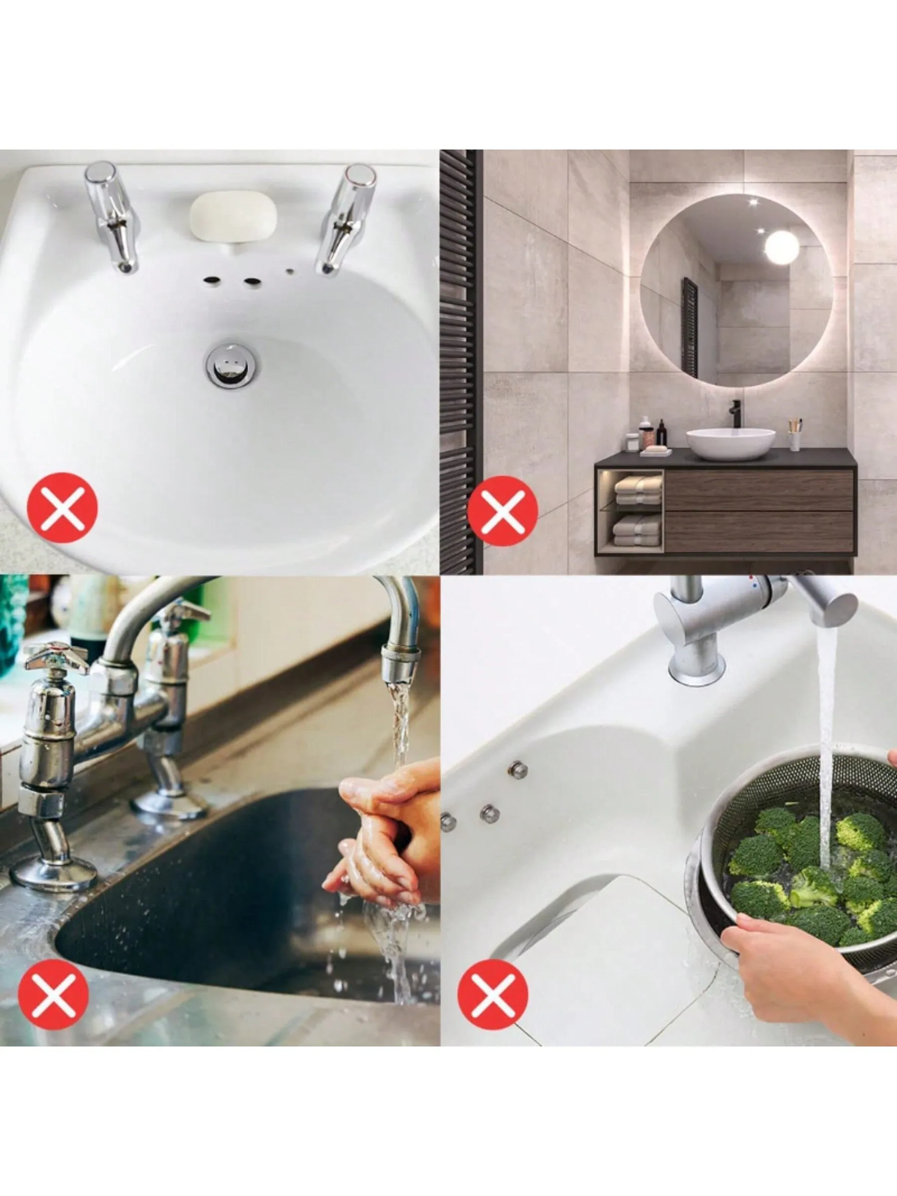 Fashionable Simple Style Hand Wash Basin Drain Mat