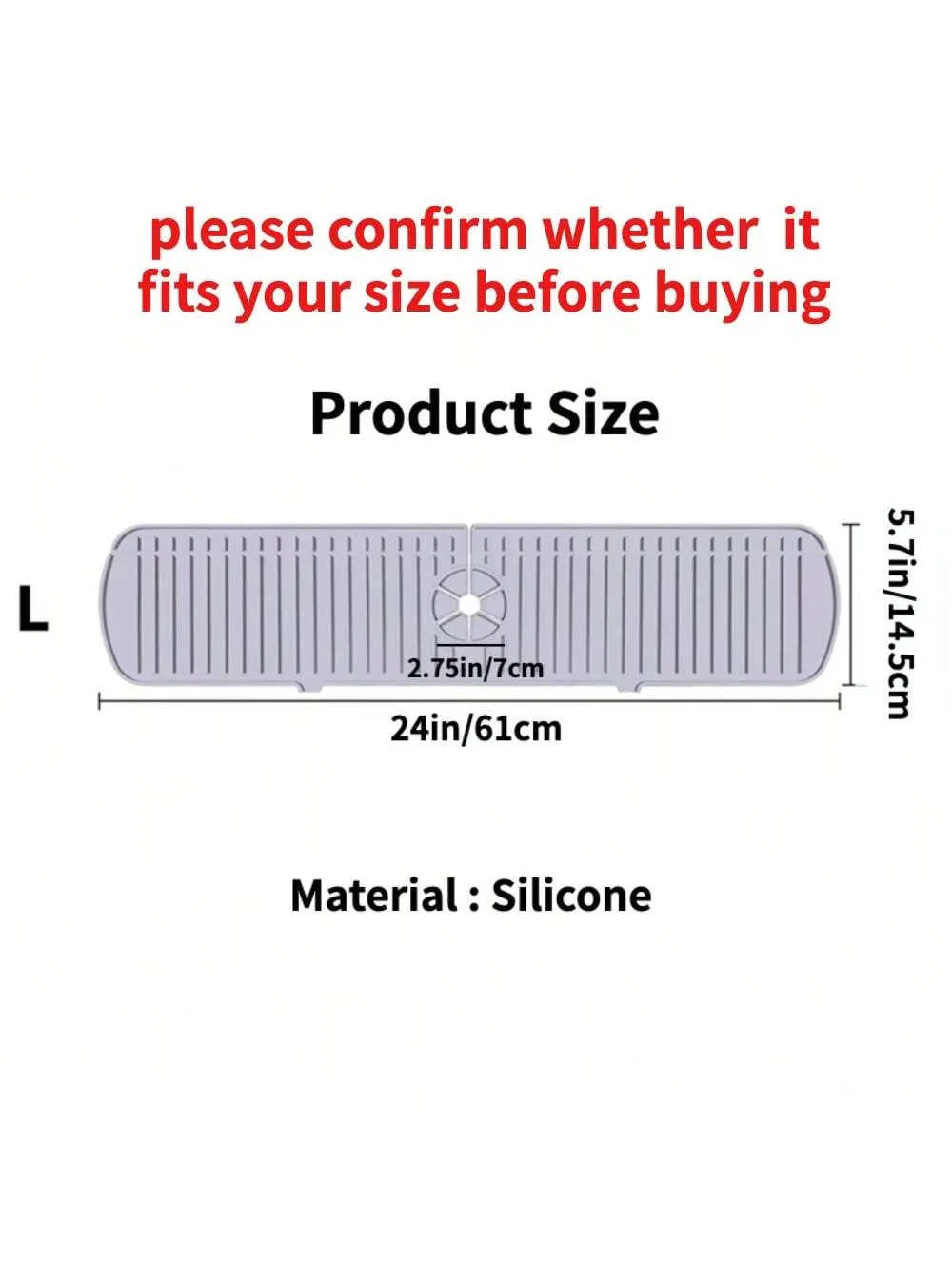 Fashionable Simple Style Hand Wash Basin Drain Mat