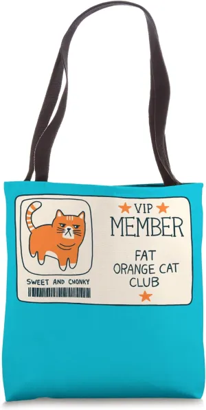 Fat Orange Cat Club Tote Bag