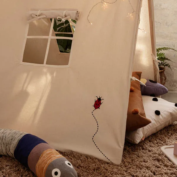 Ferm Living  Tent with ladybirds Natural