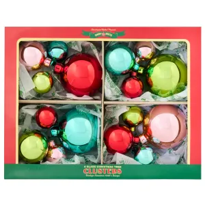 FESTIVE FETE 4PC 1.25",1.75" & 2.5" CLUSTERS