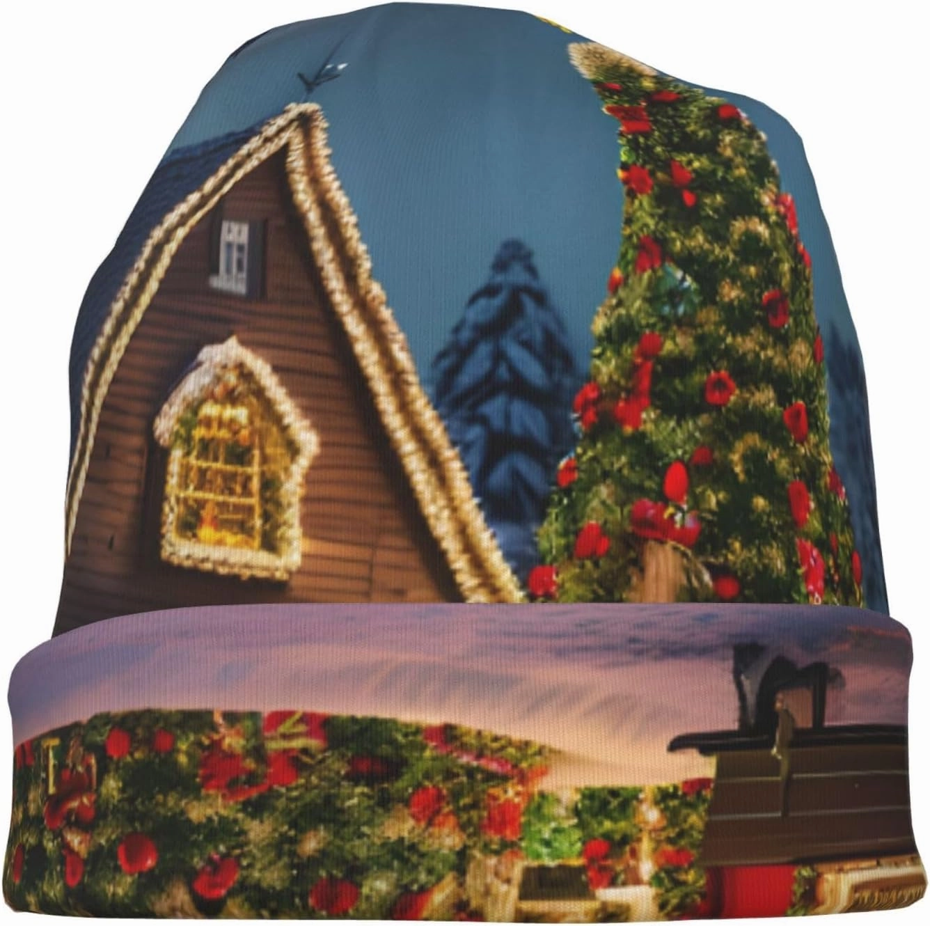 Firefly and Lantern Knitted Hatâ€“Elastic Beanie Without Brim,Casual Dapper Beanie for All-Season Outdoor Activities