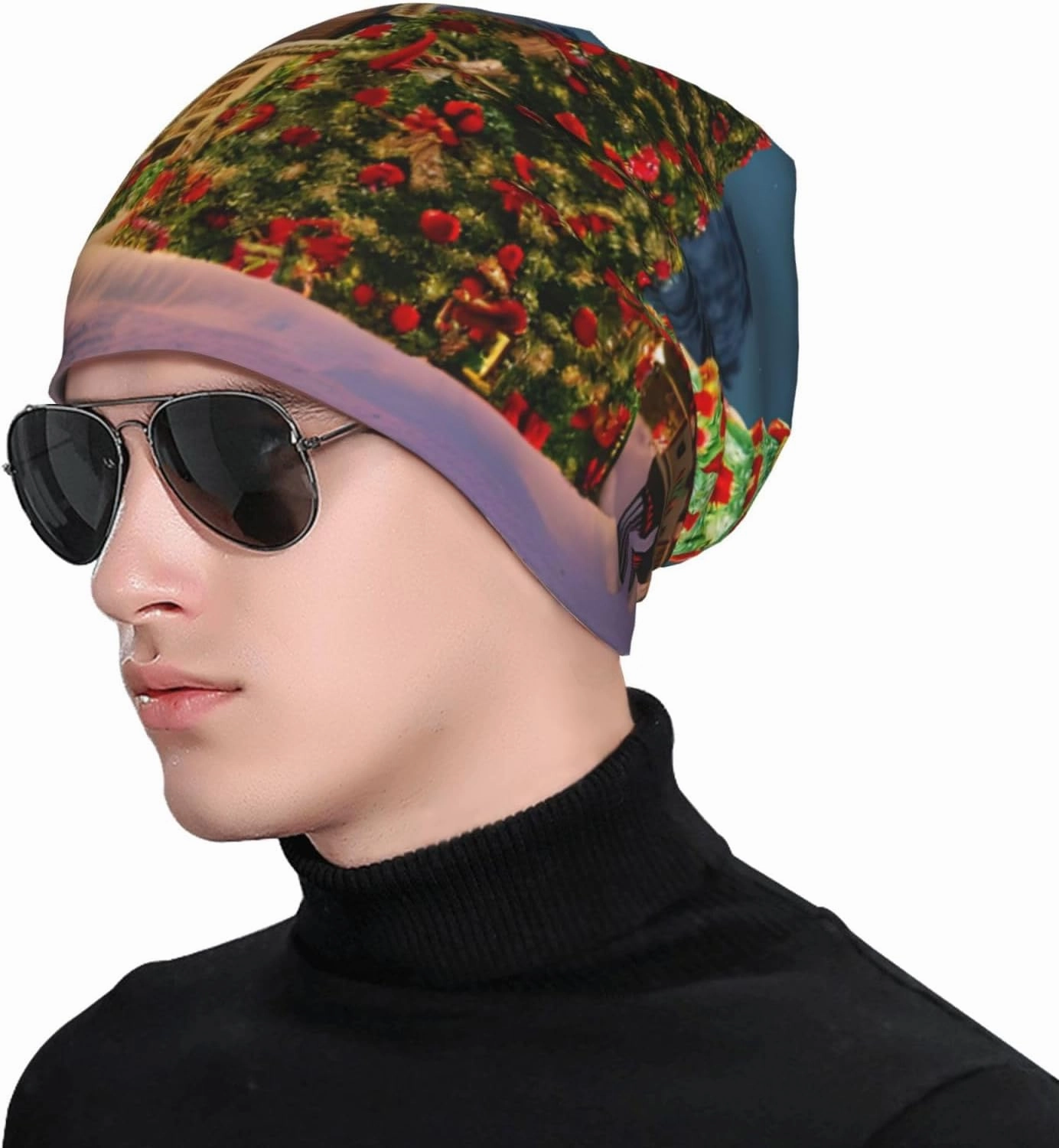 Firefly and Lantern Knitted Hatâ€“Elastic Beanie Without Brim,Casual Dapper Beanie for All-Season Outdoor Activities