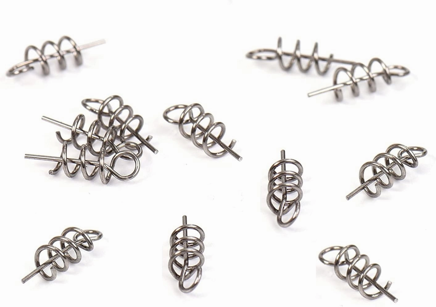 Fishing Hooks 40/100 Pcs Stainless Steel Fishing Pins Spring Twist Lock Fishing Hook Tool Centering Pins Fixed Latch Needle For Soft Lure Bait Fishing (Color : 20mm, Model Number : 40 pcs)