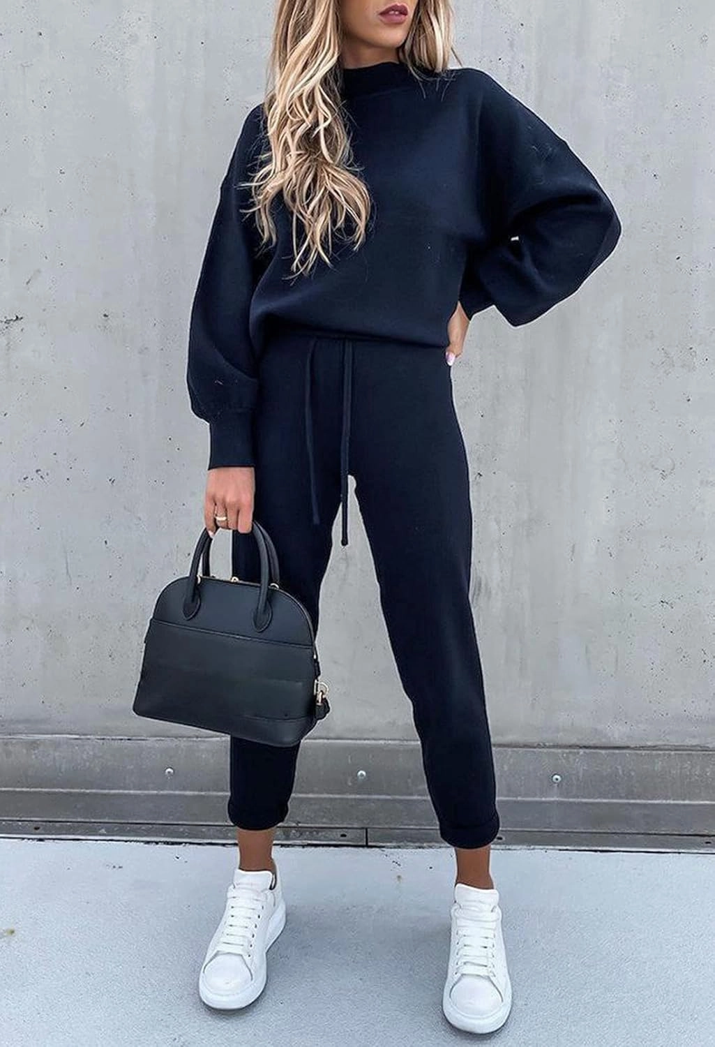 Fixmatti Women's 2 Piece Outfits Long Sleeve Pullover Sweatshirt Jogger Pants Sweatsuit