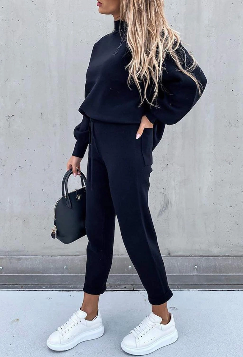 Fixmatti Women's 2 Piece Outfits Long Sleeve Pullover Sweatshirt Jogger Pants Sweatsuit
