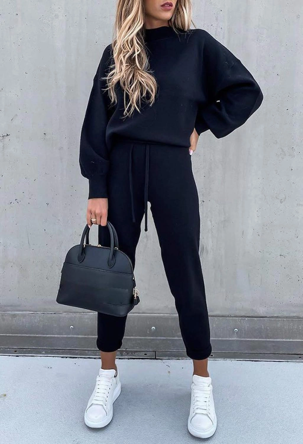 Fixmatti Women's 2 Piece Outfits Long Sleeve Pullover Sweatshirt Jogger Pants Sweatsuit