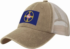 Flag of Omaha, Nebraska Baseball Cap for Men Women Adjustable Mesh Trucker Hat Golf Ball Caps