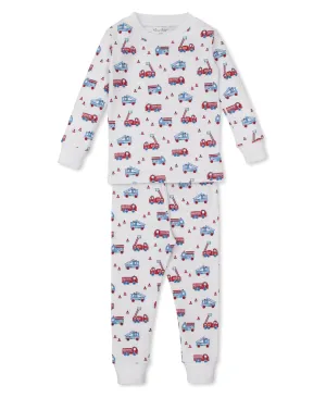 Flashing Firetrucks PJs