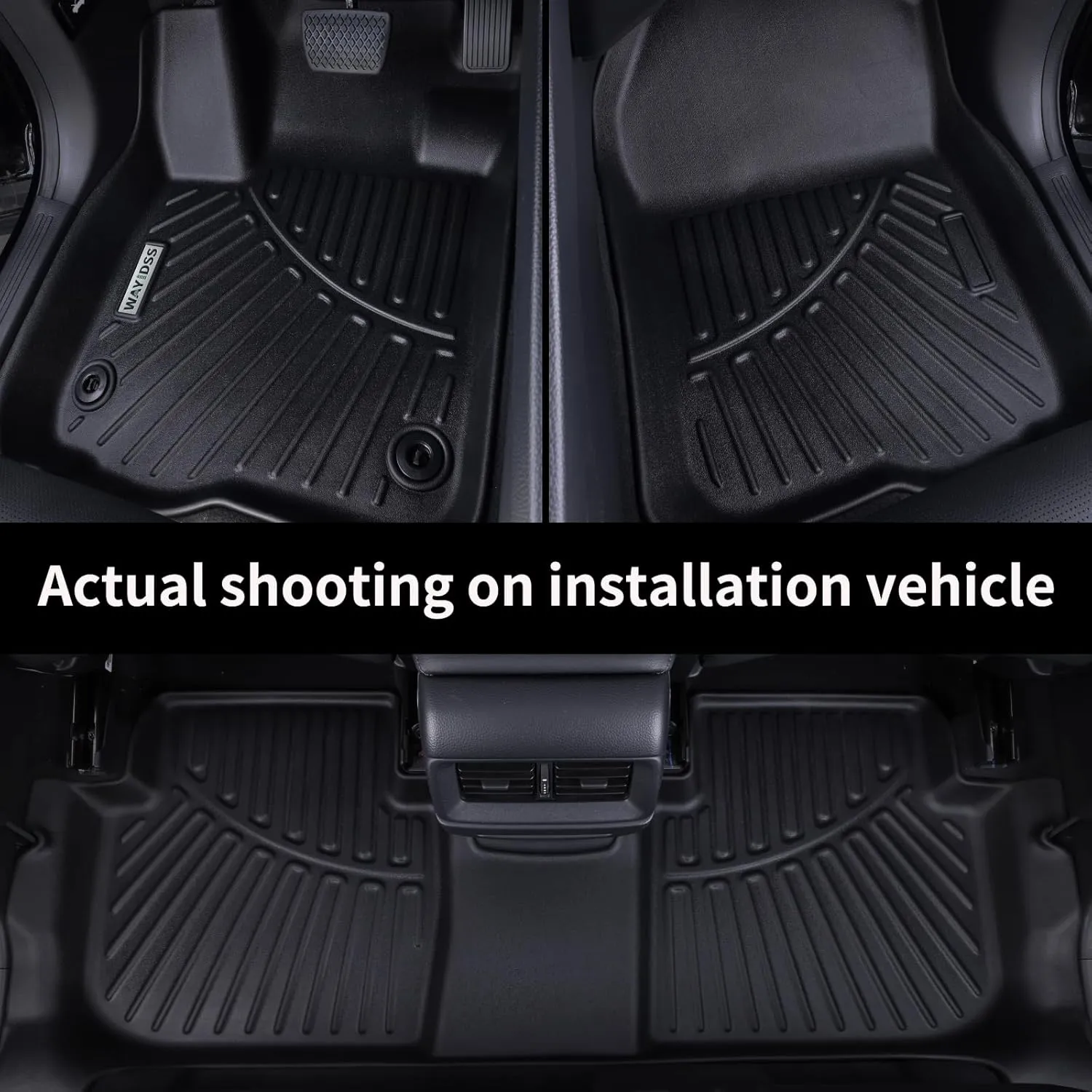 Floor Mats for Kia Carnival 2022 2023 2024 2025-NON Hybrid, 3 Rows Full Set(Only Fits 8 Seats.Fits LX w/seat Package, EX and SX. Does NOT fit Prestige Models),TPE All Weather Car Floor Liners