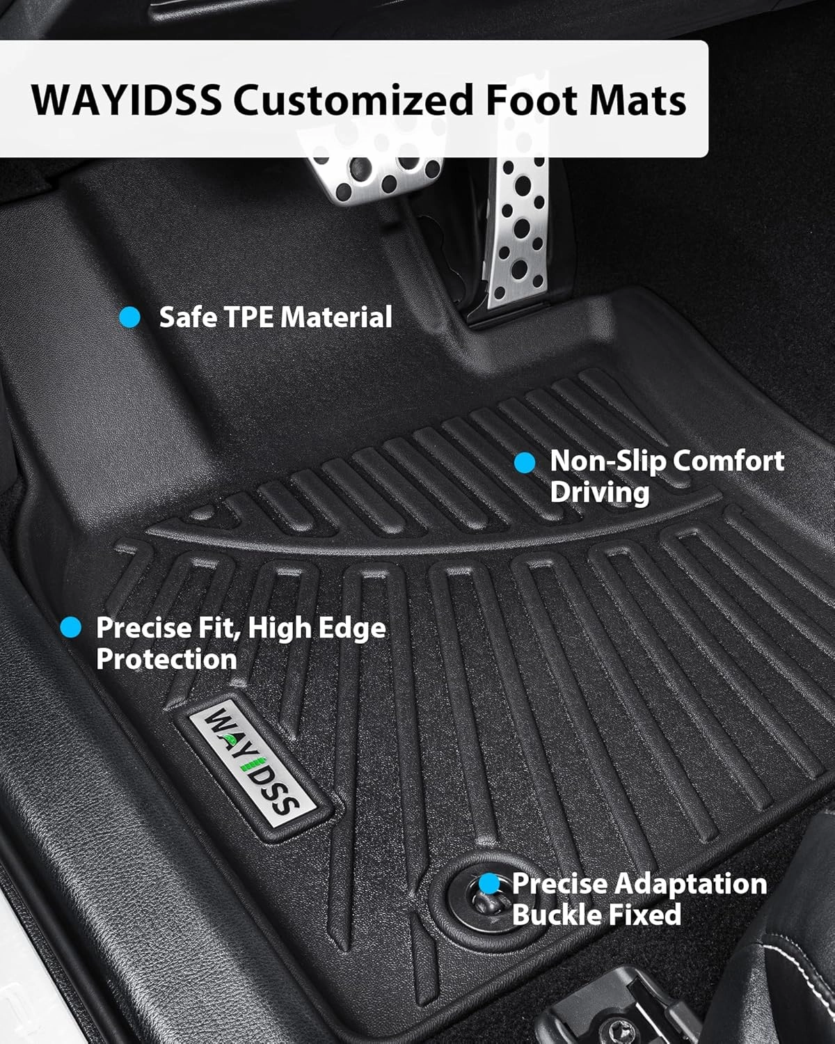 Floor Mats & Trunk Mat & Backrest Mat for 2025 2026 Nissan Kicks,TPE All Weather Protection 2 Rows Car Floor Mats with Trunk Mat with Velcro Rear Seats Backrest