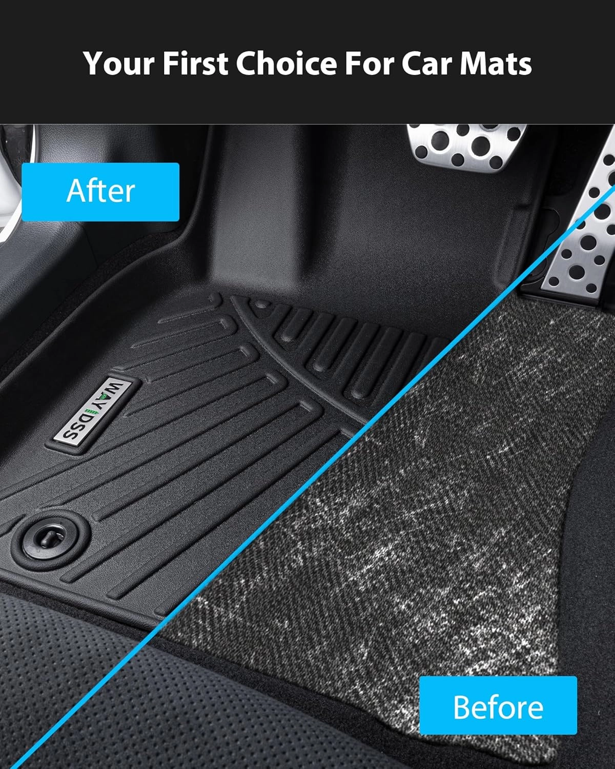 Floor Mats & Trunk Mat & Backrest Mat for 2025 2026 Nissan Kicks,TPE All Weather Protection 2 Rows Car Floor Mats with Trunk Mat with Velcro Rear Seats Backrest