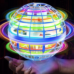 Flying Orb Ball 2024 Galaxy Cosmic Globe UFO Boomerang Hover Ball Galatic Fidget Spinner Mini Drone Cool Toys Birthday Gift Ideas for 6 7 8 9 10  Year Old Boys Girls Teens Indoor Outdoor(Blue)