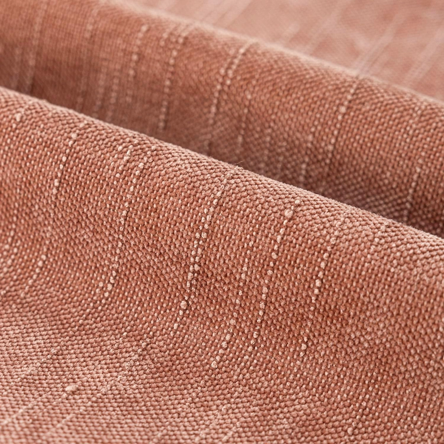 Foindtower Pack of 2 Textured Chenille Throw Decorative Pillow Covers Square Accent Solid Cushion Cover Neutral Farmhouse Pillow Case for Couch Sofa Bedroom Living Room 20x20 Inch,Dusty Pink