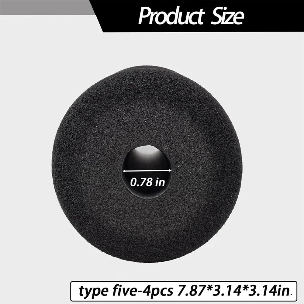 Foot Foam Pads Rollers(7.87in*3.14in*3.14in) for Exercise Machine, Inversion Table, Workout Bench, Sits Ups Replacement Parts, Marcy Home Gym Accesories