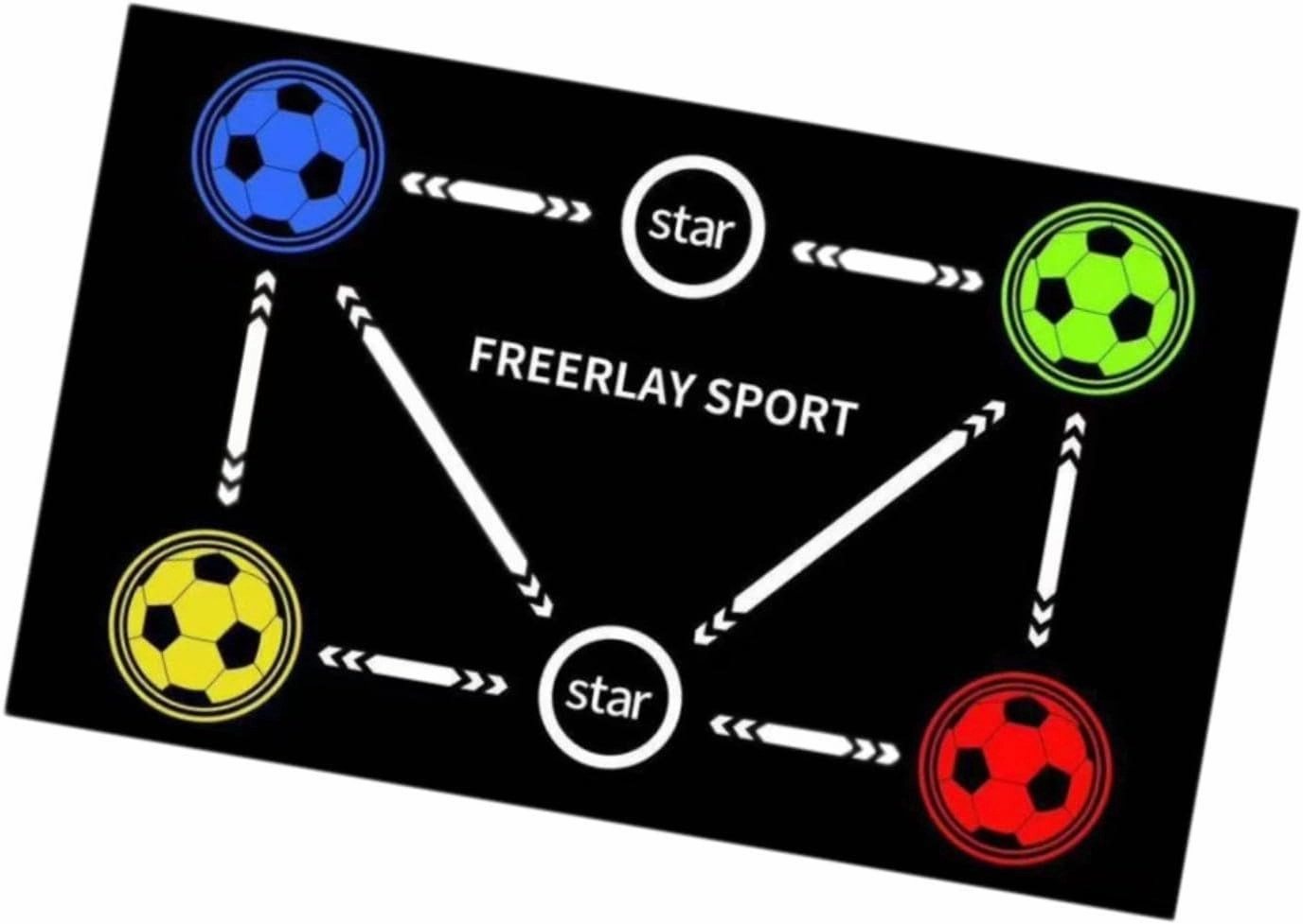 Football Training Mat Dribble Training Mat Wear Resistant Multiuse Training, Equipment Football Mastery Mat for Home, Kids