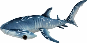 Forest & Twelfth 35” Blueprinted Hammerhead Shark – Stuffed Animal Toy Ocean Life Plush Ideal for Cuddling, Pretend Play – Soft, Comfy, Realistic Look, Great for Kids & Toddlers