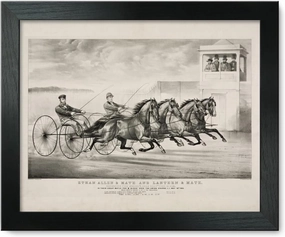 Framed Print 12x15: Ethan Allen & Mate And Lantern & Mate: Crossing The Score A Dead