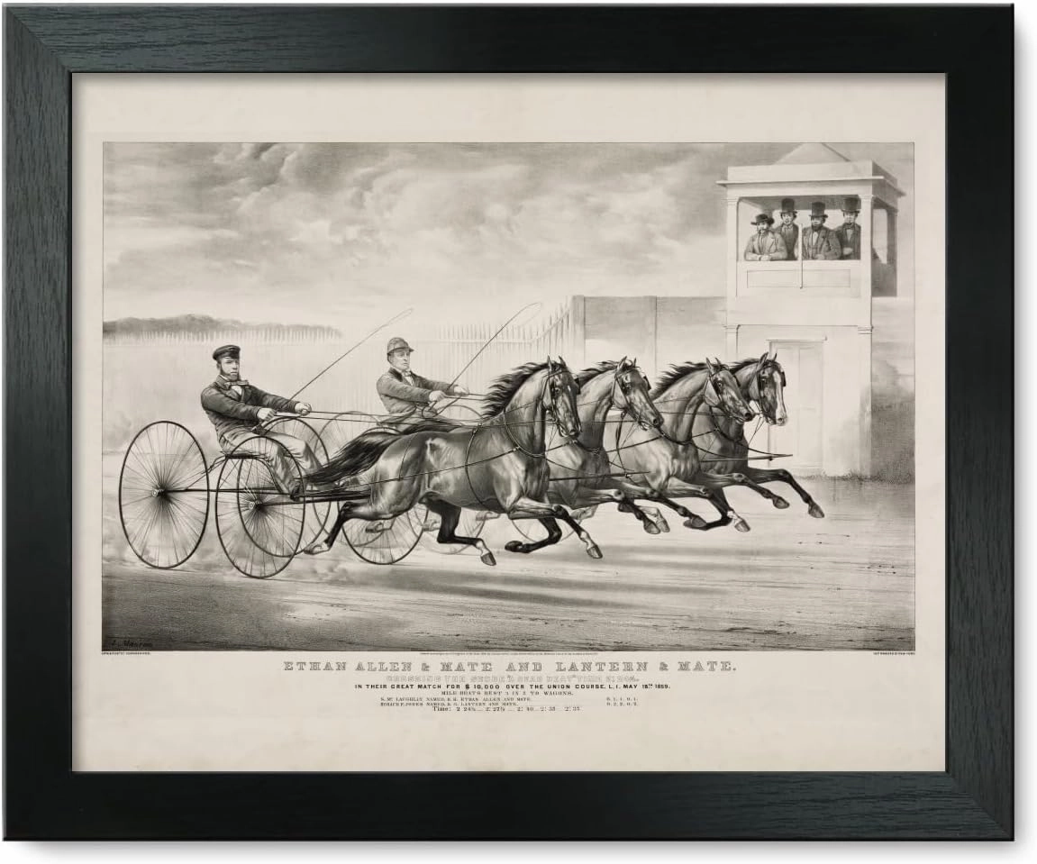 Framed Print 12x15: Ethan Allen & Mate And Lantern & Mate: Crossing The Score A Dead