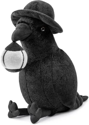 FRANKIEZHOU Luminous Crow Stuffed Animal- Black 9’’,Bird Plush Toy,Soft Toy for Girl,Gifts for Kids,Home Decor,Hugging Toy