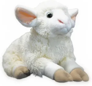 FRANKIEZHOU Realistic Lamb Stuffed Animal-White 10.24",Lamb Plush Toy, Sheep Stuffed Animal,Soft Girl Toys,Gifts for Kids, Home Decor,Hugging Toy