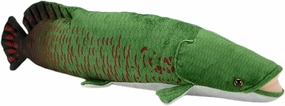 FRANKIEZHOU Arapaima Gigas Fish Stuffed Animal-Green 19.69",Fish Plush Toy, Arapaima Stuffed Animal,Home Decor,Hugging Toy