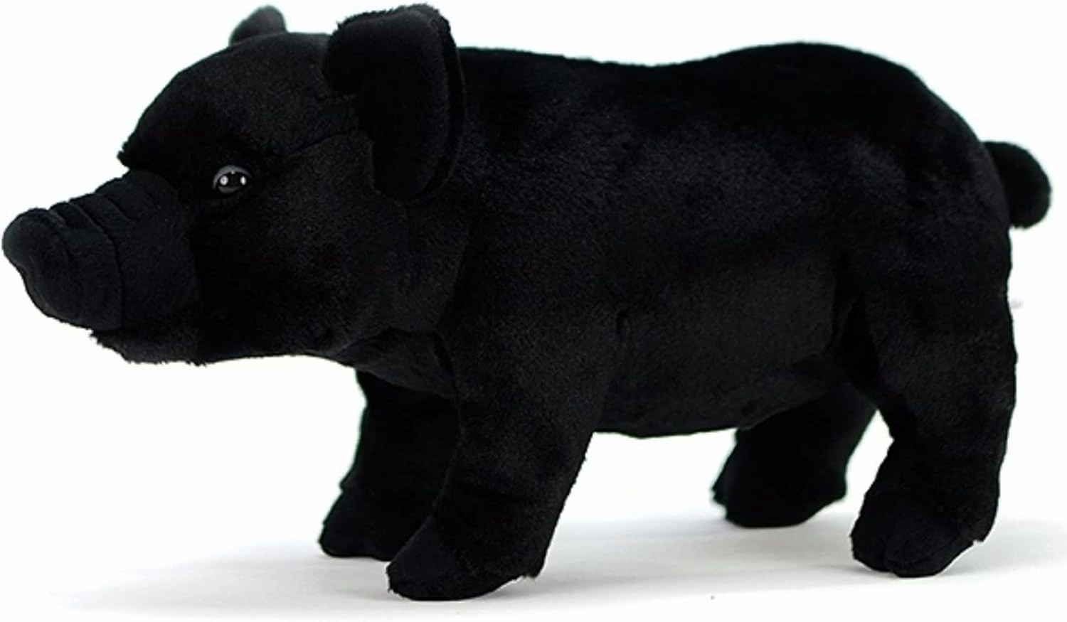 FRANKIEZHOU Lifelike Pig Stuffed Animal-Black 13.78",Stuffed Pig Toys for Kids,Girl Toys,Gifts for Kids,Home Decor,Hugging Toy